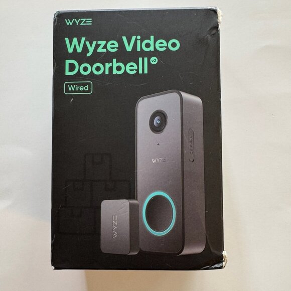 Wyze Video Doorbell v2 wired Black - New in Box - Picture 1 of 5